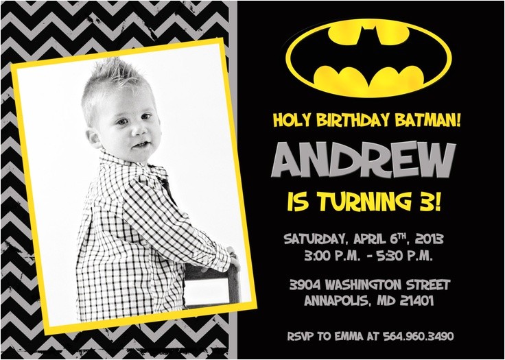 best new ideas batman birthday invitations