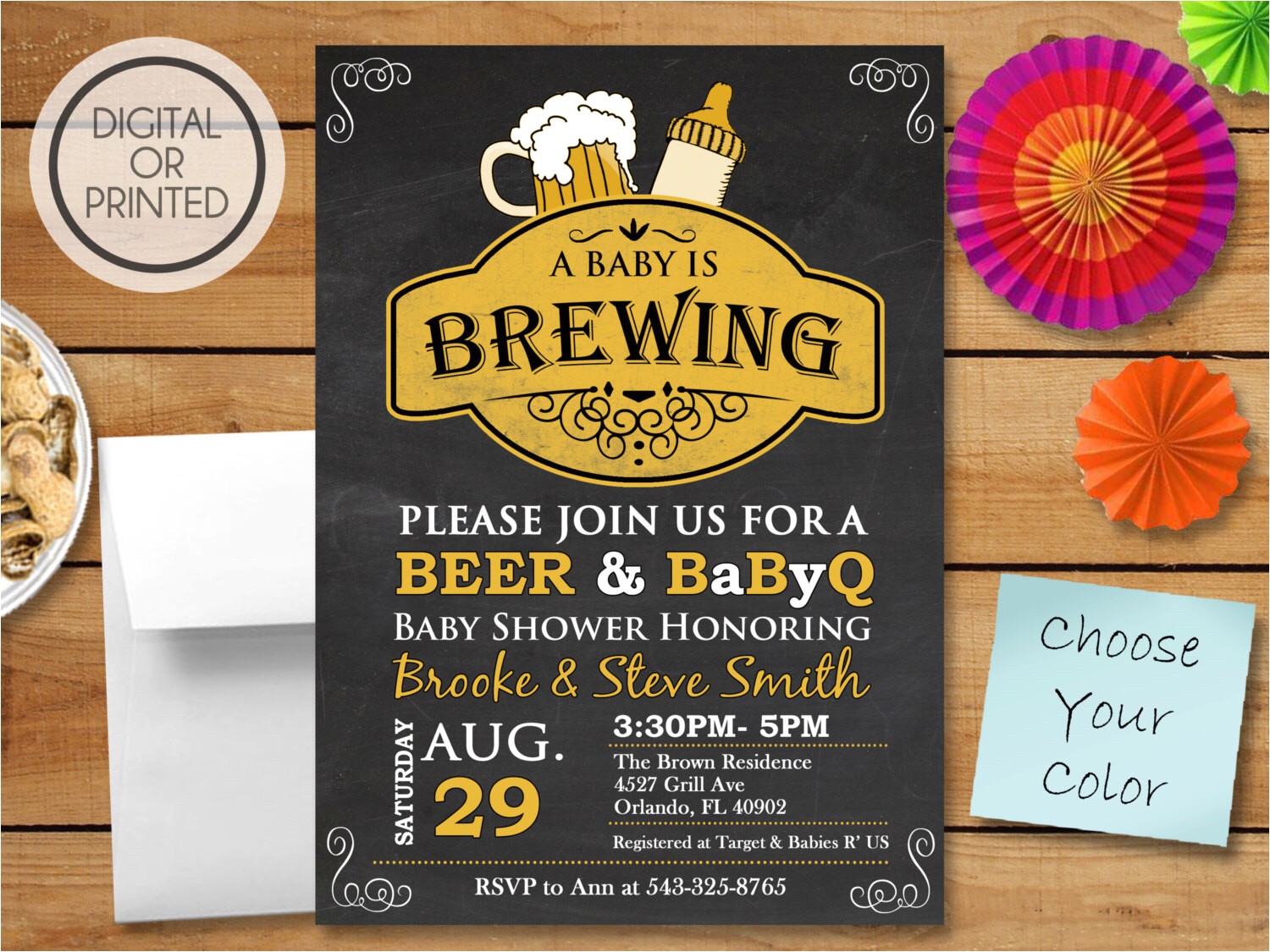 a baby is brewing invitation bbq baby shower invitation baby q