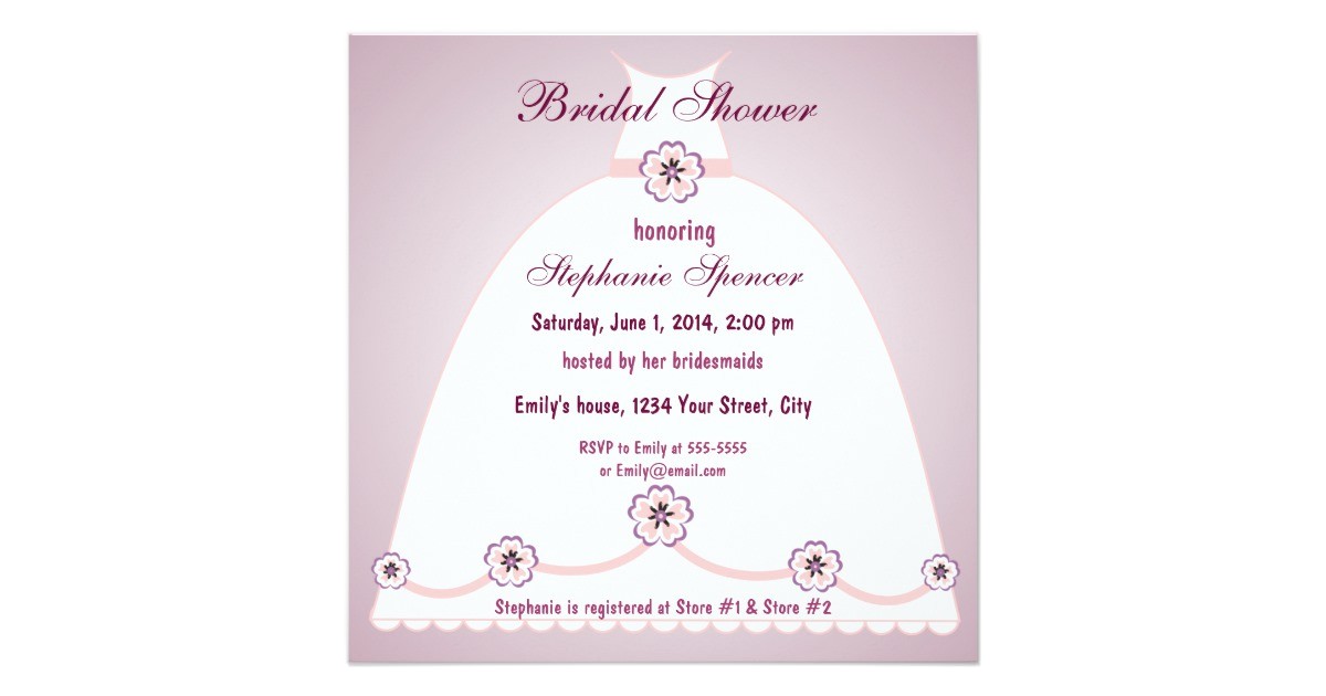 southern belle bridal shower invitation