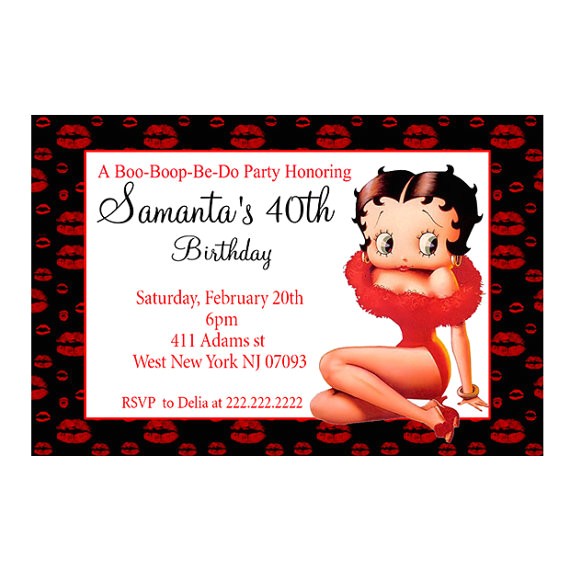 personalized betty boop birthday party ref market