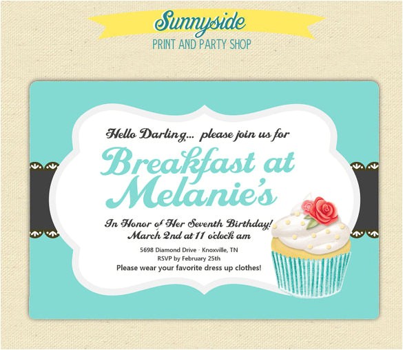 breakfast invitation template