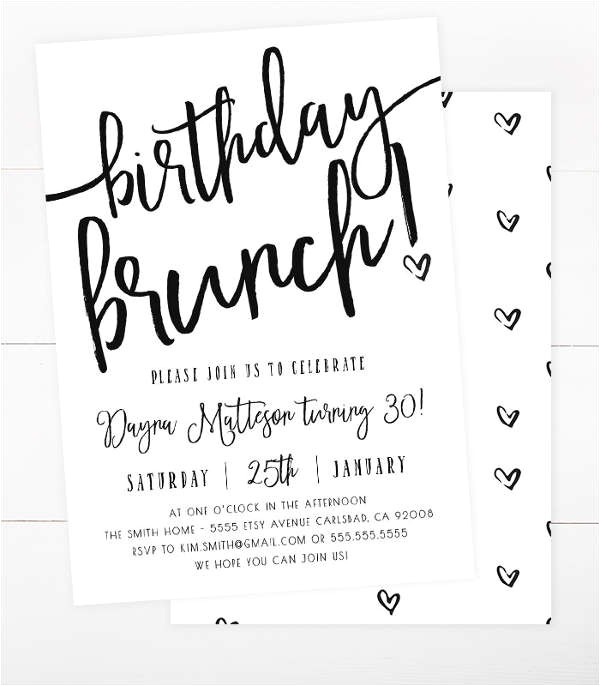 birthday invitation flyer template