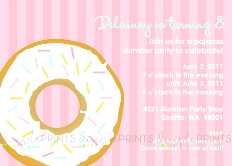 donut invitation template