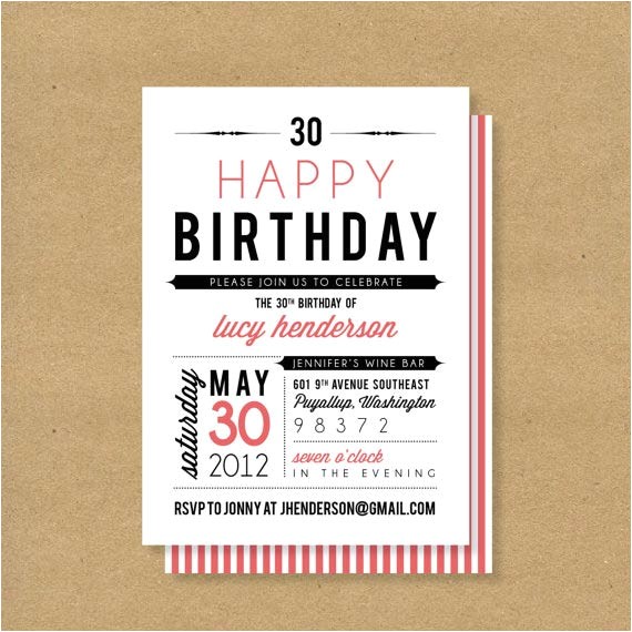 2 outstanding photo birthday invitations for adult