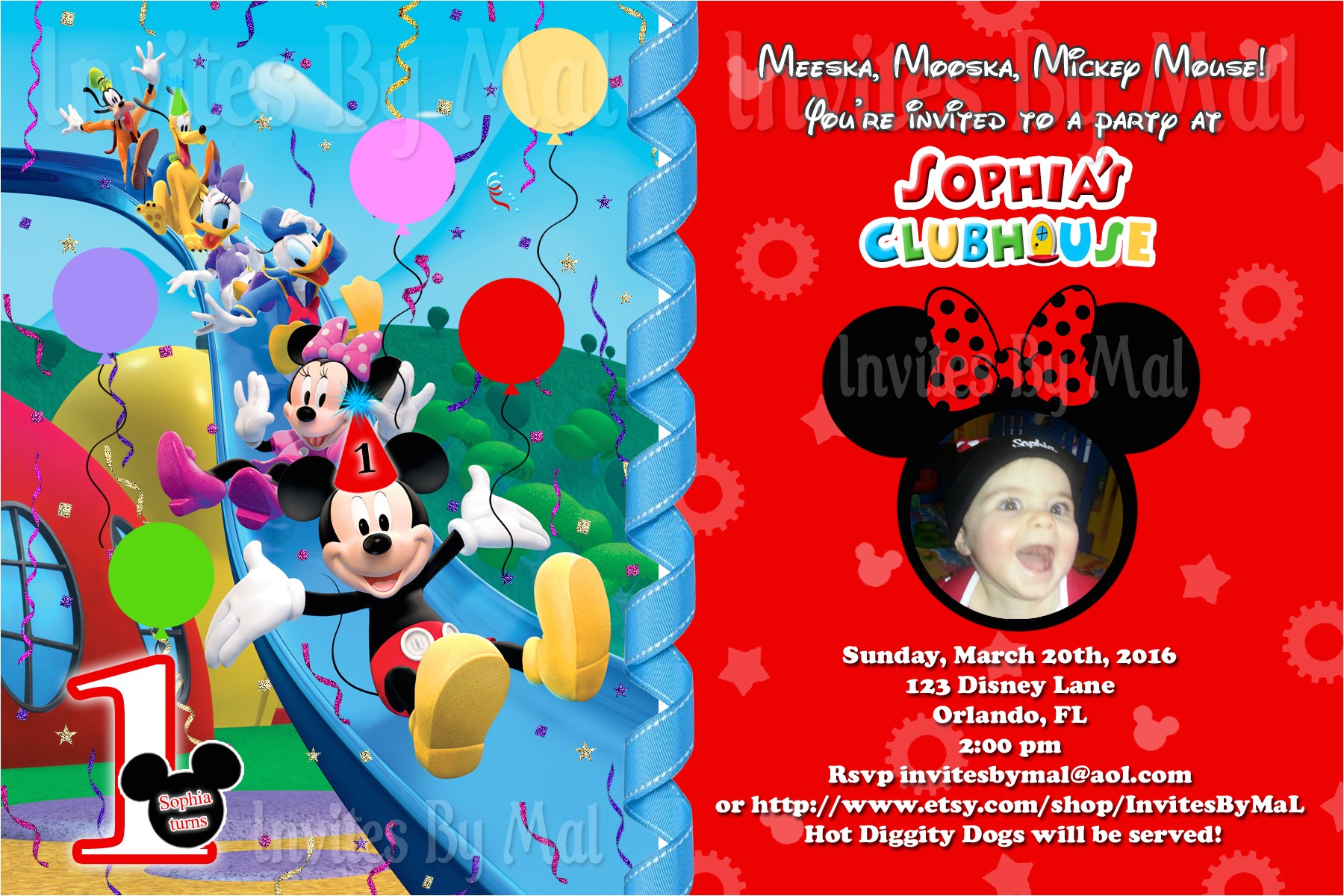 mickey mouse clubhouse birthday invitations walmart