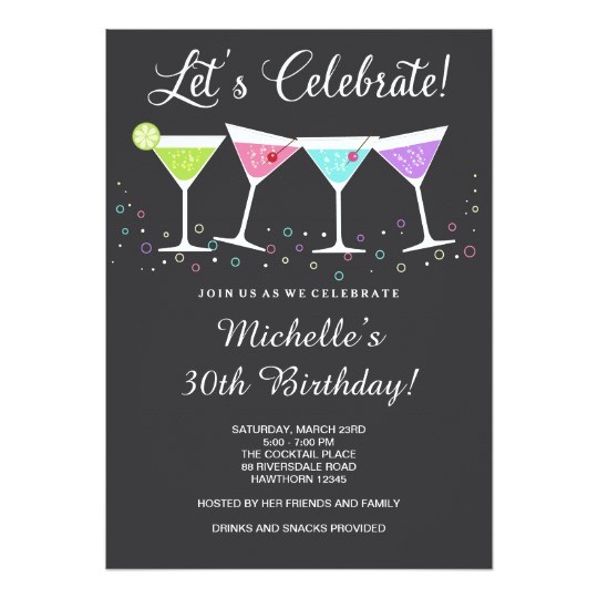 30th birthday invitation adult birthday invite