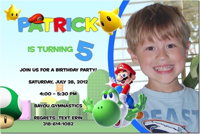 5 years old birthday invitations wording