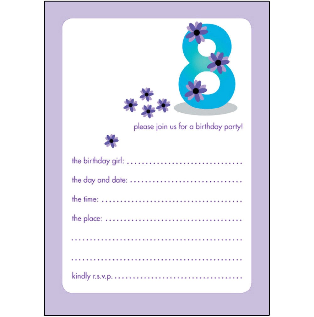 Birthday Invite Wording for 8 Year Old 40th Birthday Ideas 10 Year Old Birthday Invitation Templates