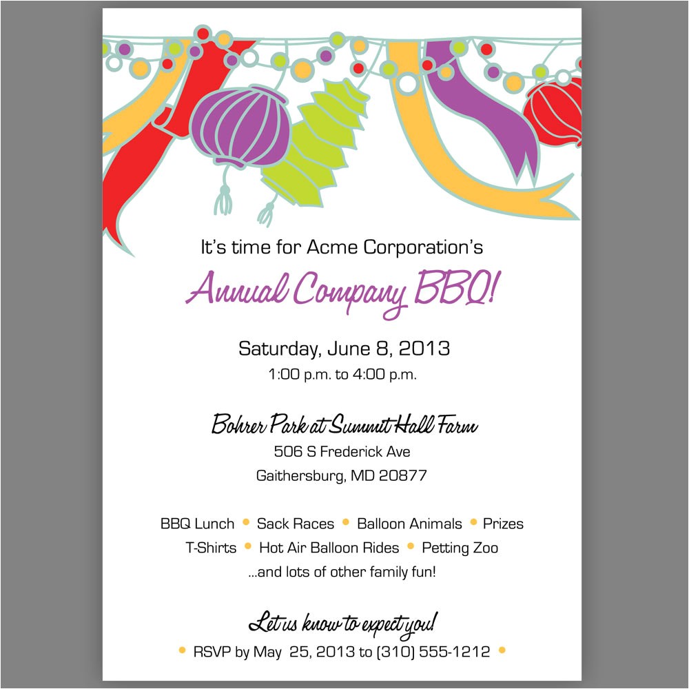 party invite wording template