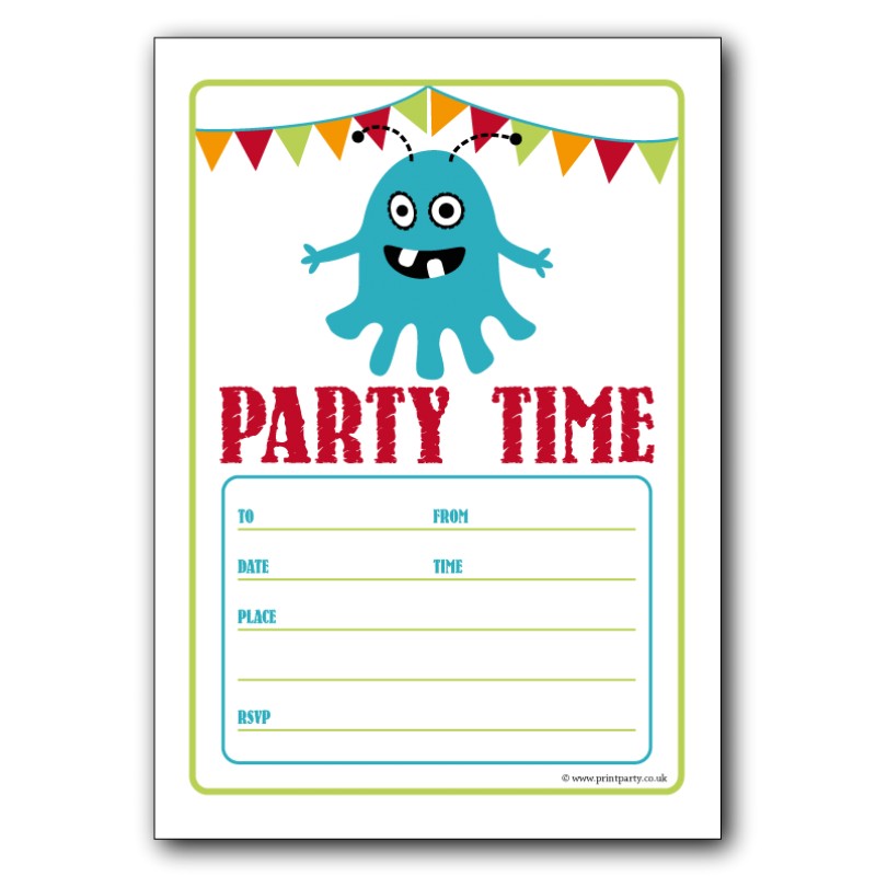 free birthday party invitation templates for word