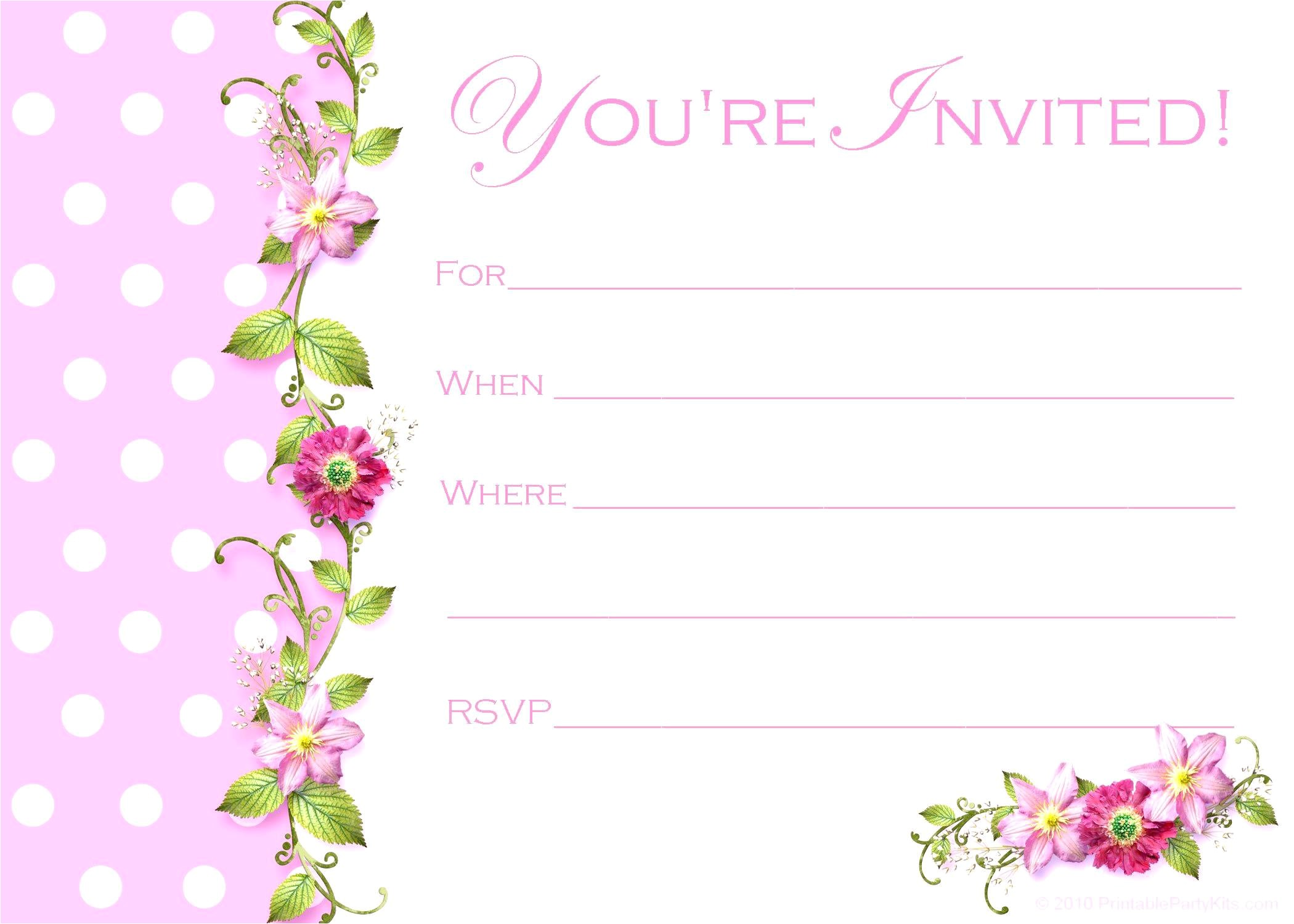 birthday invitation card template