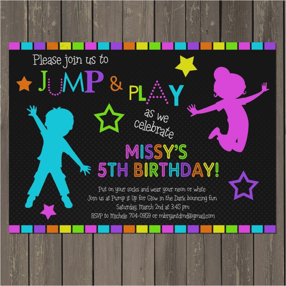 great of how to make glow in the dark party invitations birthday 4b3bfd