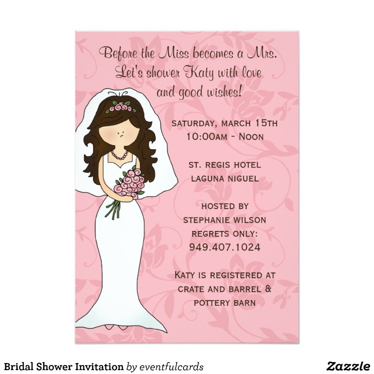 bridal shower invitation 161446830452957284