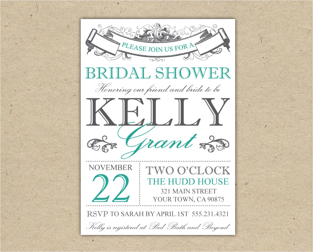 bridal shower invitations free