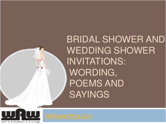 quotes for bridal shower invitations
