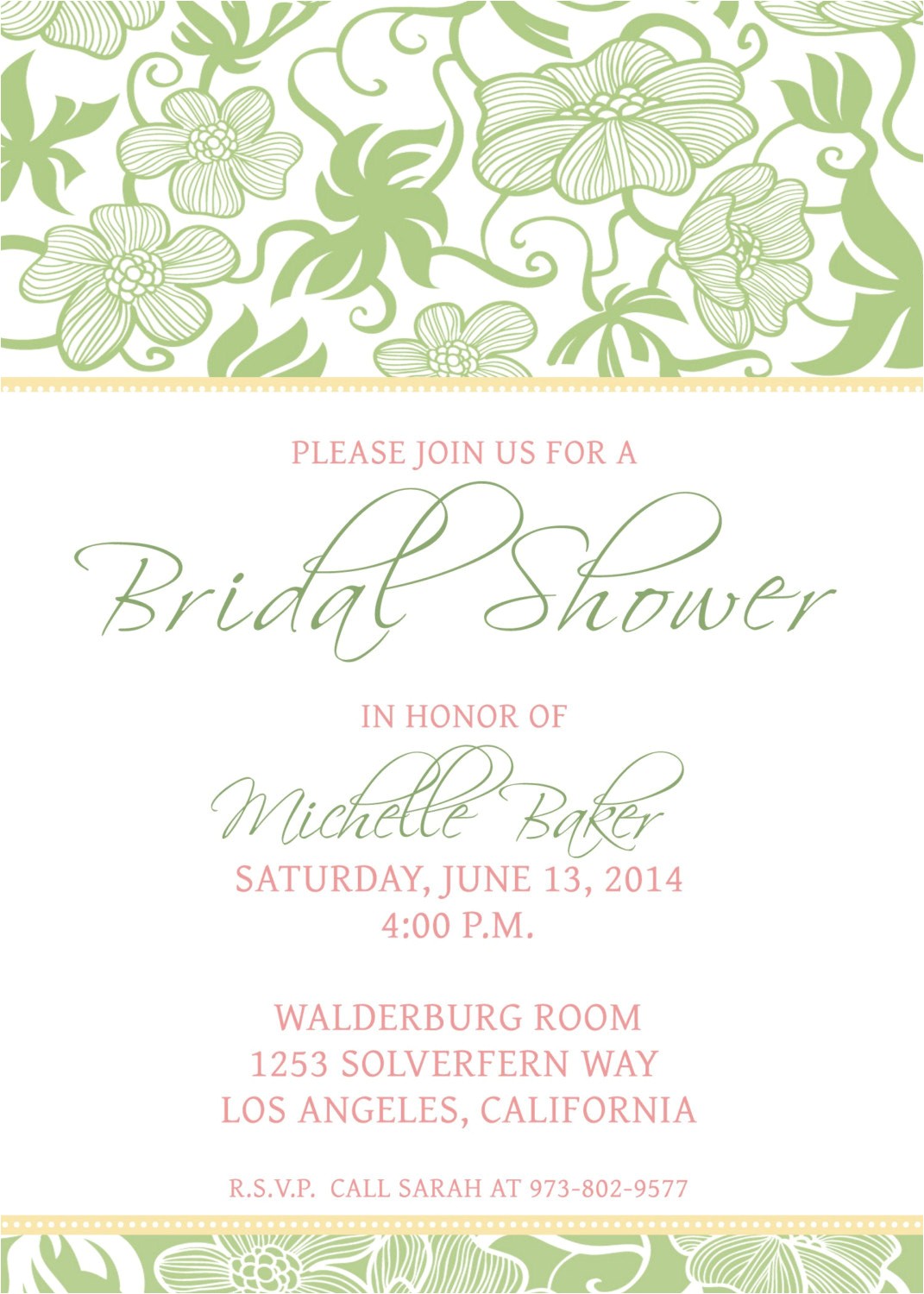 bridal shower invitations free