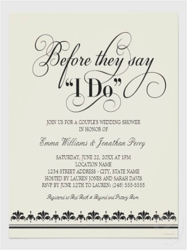 wedding shower invitation ideas