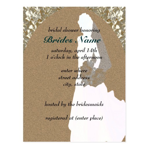 Bridal Shower Postcard Invitation Template Bridal Shower Invitation Template Postcard