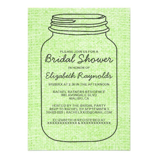 bridal shower postcard invitations templates
