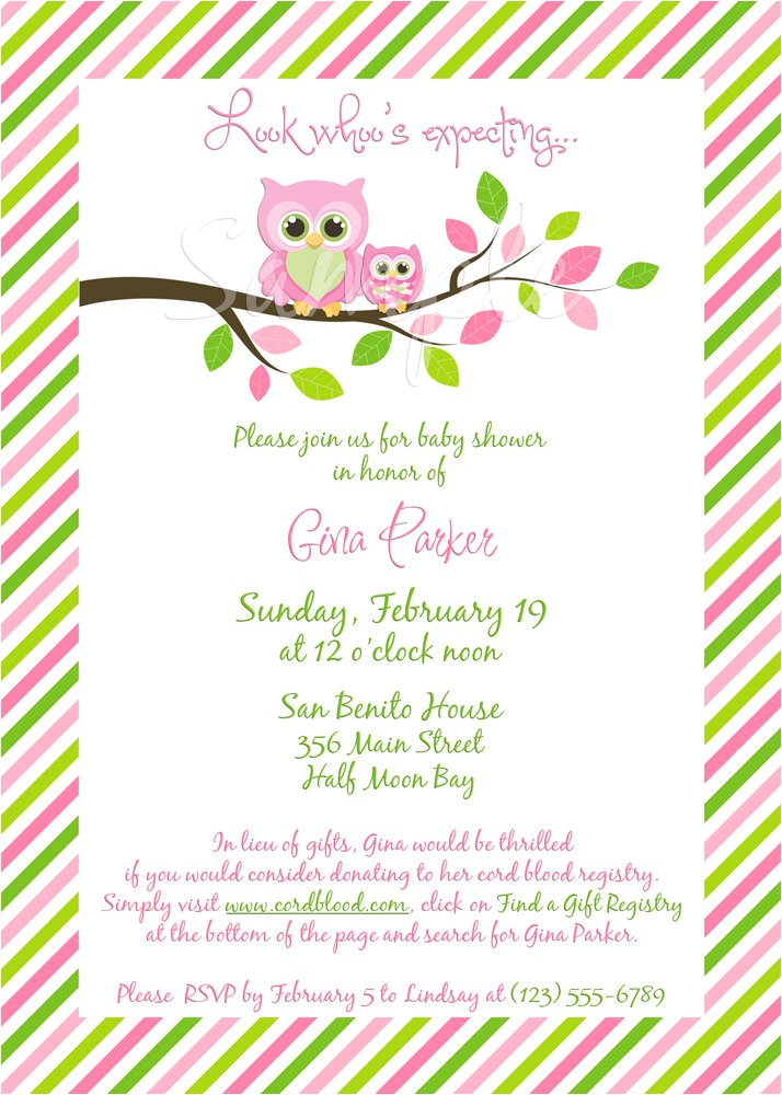 bulk owl baby shower invitations