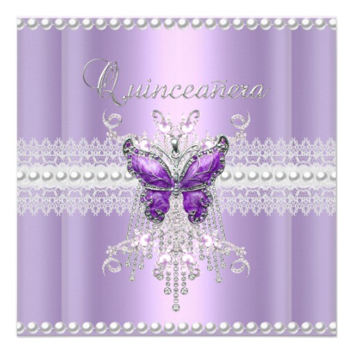 butterfly quinceanera invitations