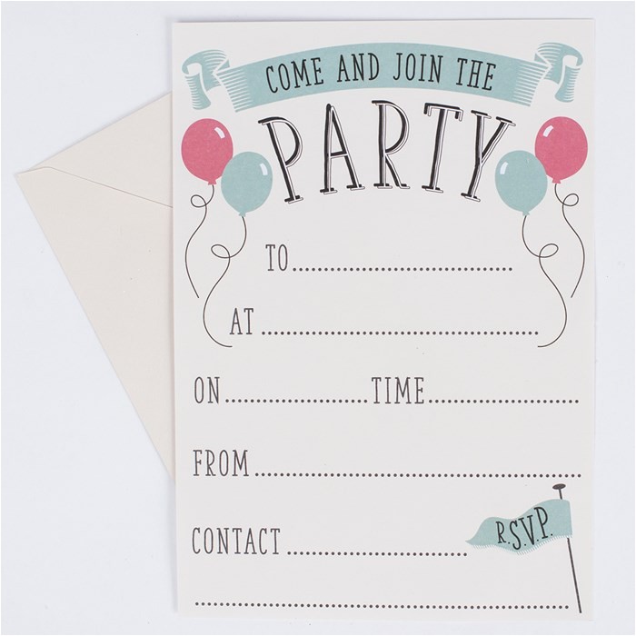 e and join the party invitations pack of 20