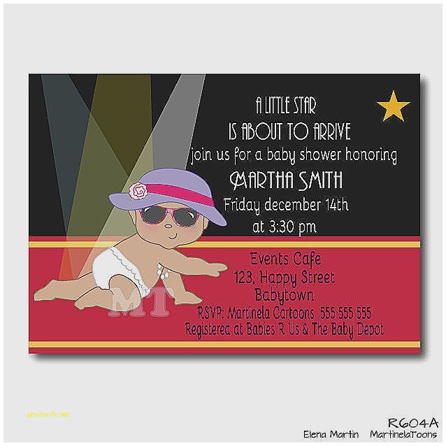 hollywood baby shower invitations