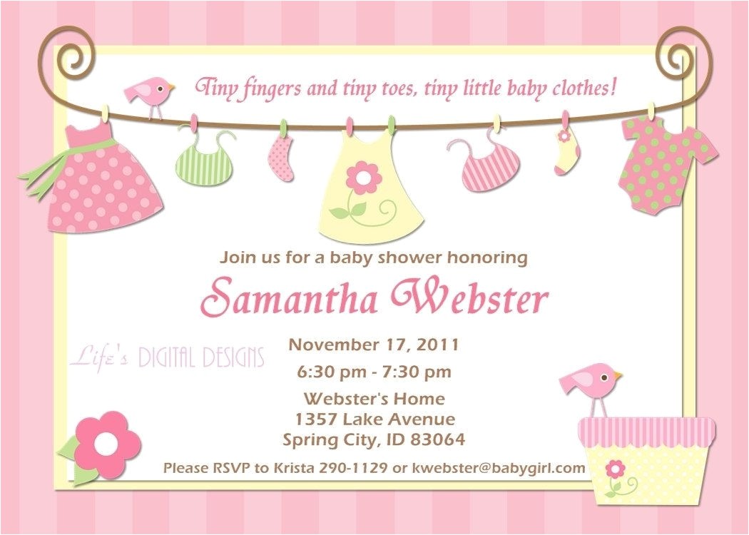 baby shower invitations cheap template