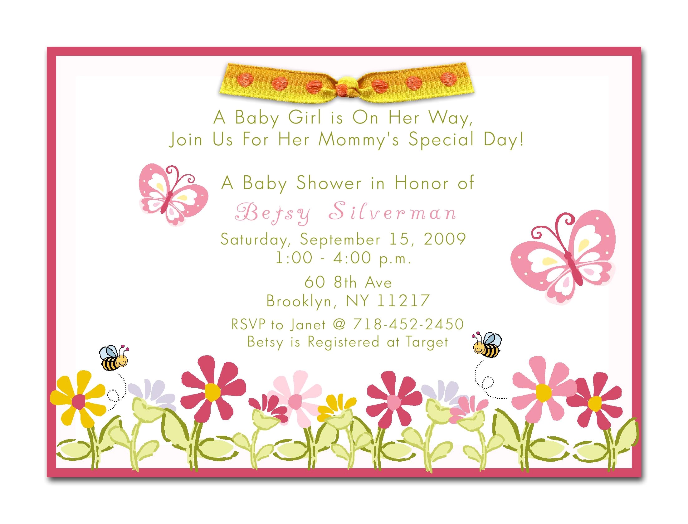 baby shower invitations for girls cheap