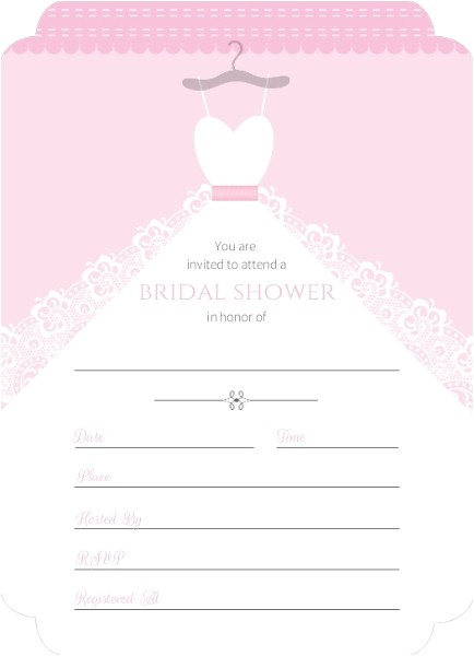 Cheap Fill In the Blank Bridal Shower Invitations White Wedding Dress Fill In the Blank Bridal Shower Invite