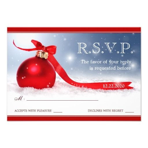 christmas and holiday party rsvp cards