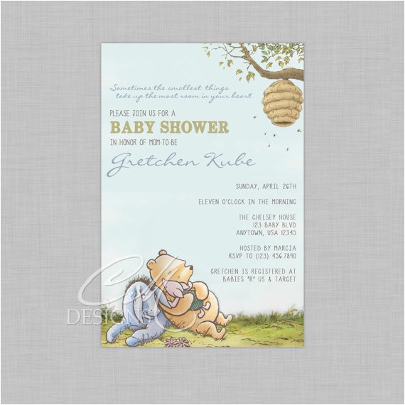 classic winnie the pooh baby shower