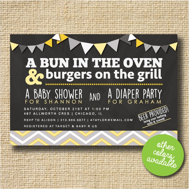 couples baby shower invitation co ed