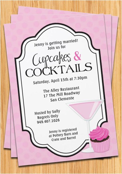 cupcakes and cocktails bridal shower