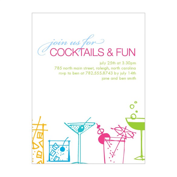 cocktail party invitation template