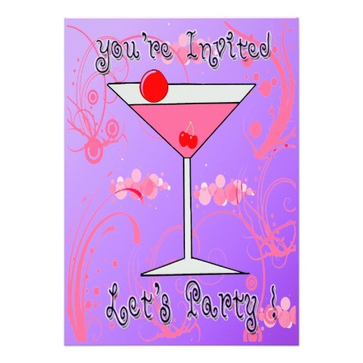 cocktail party invitation background designs