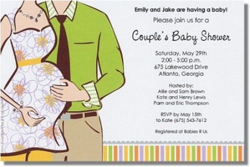 fun coed baby shower invitation and favor ideas