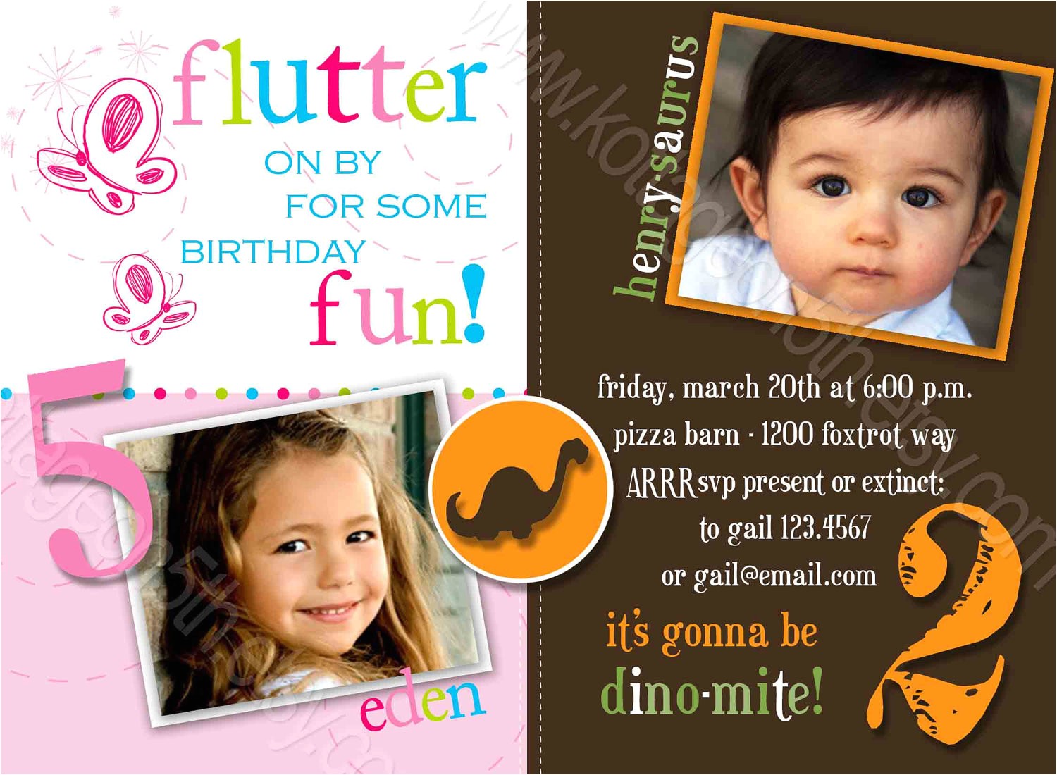 joint birthday party invitations