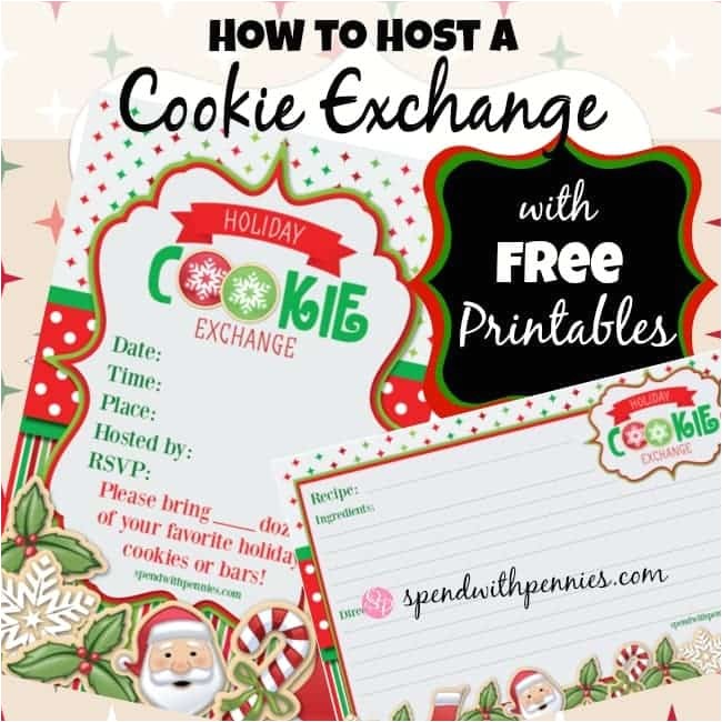 how to host a cookie exchange free printable invitations and recipe cards