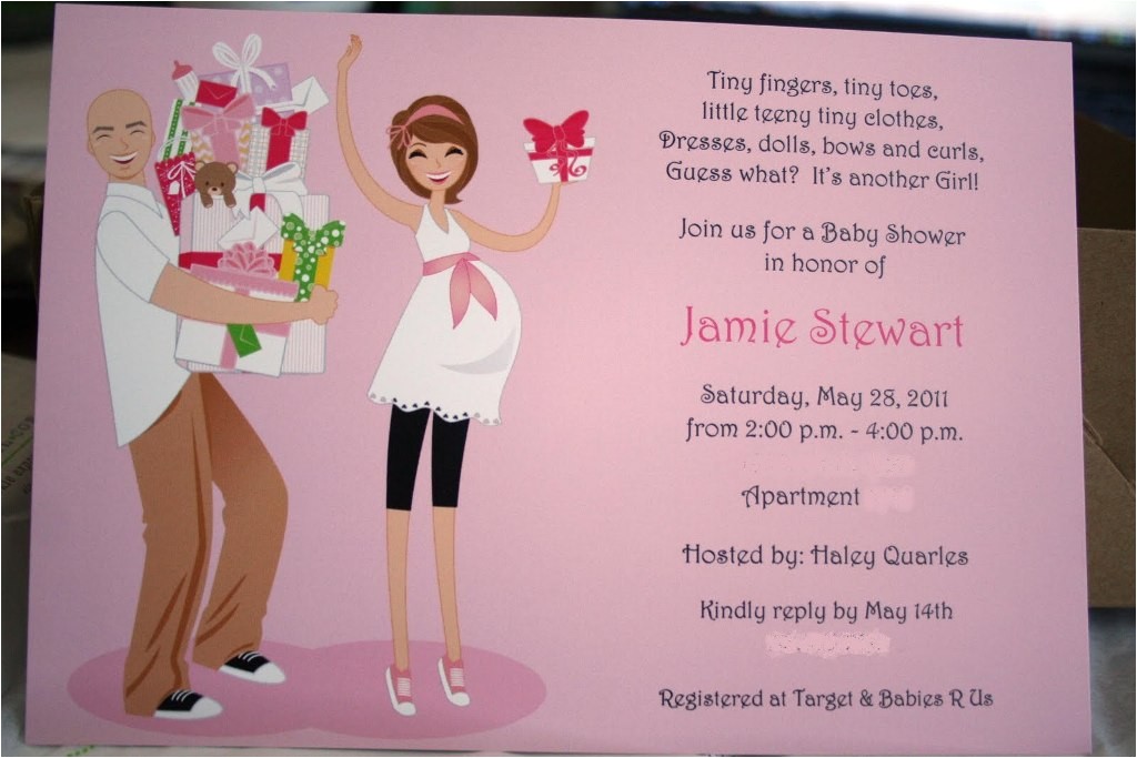 couples baby shower invitation wording ideas