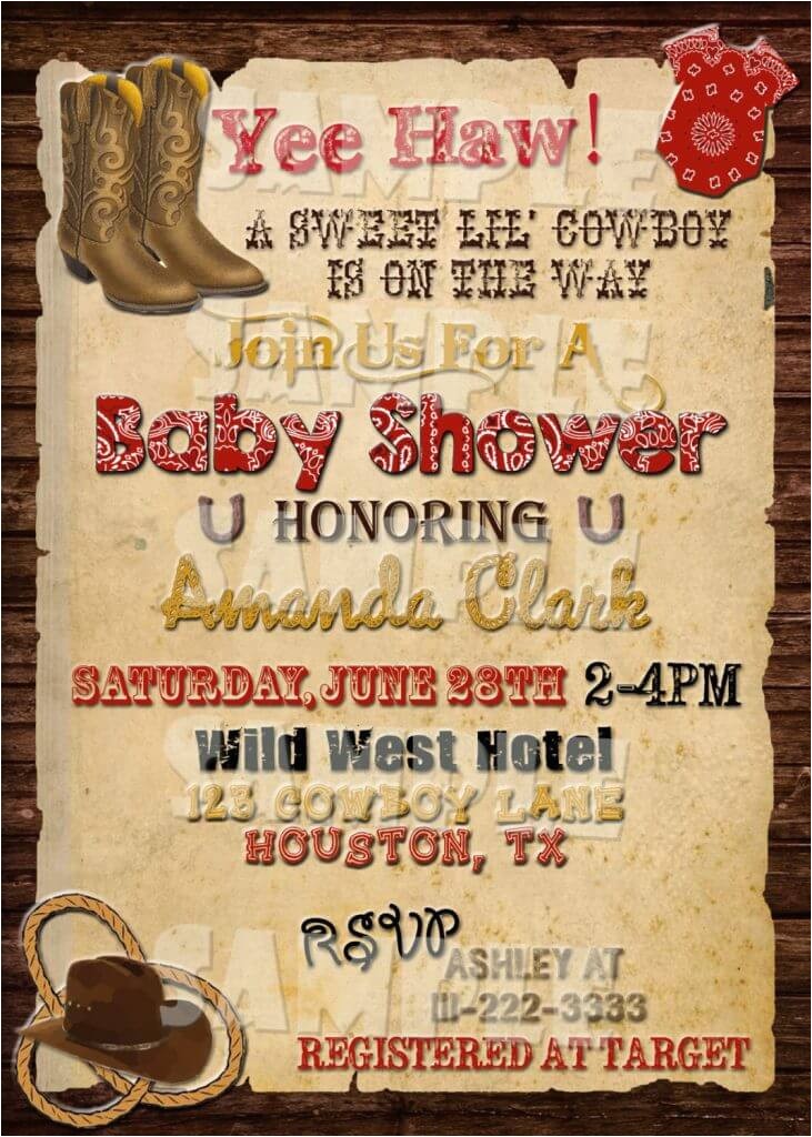 western baby shower ideas