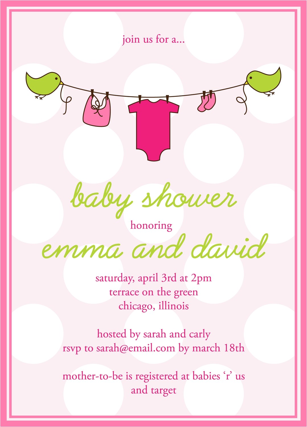 free online baby shower invitations