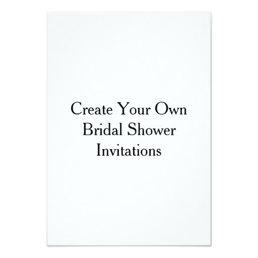 create your own bridal shower invitations