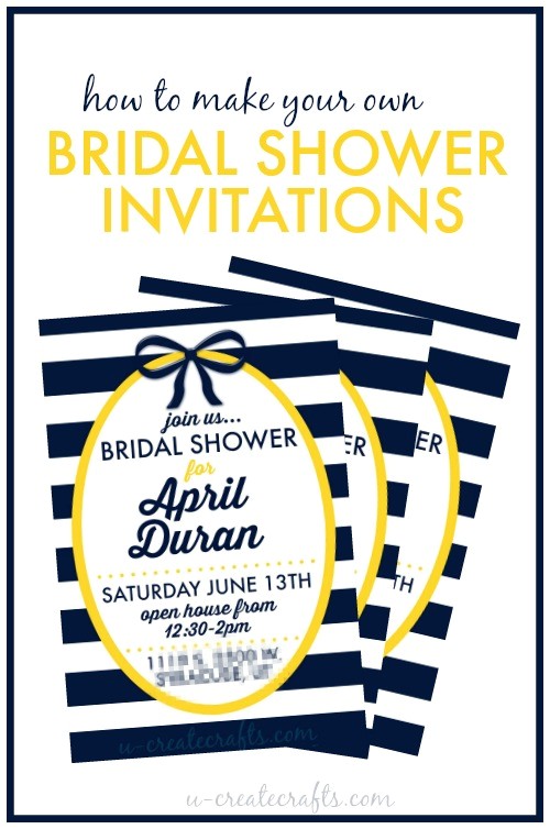 how to make a bridal shower invitation