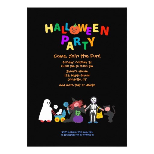 halloween party personalized invitation 161005479695424782
