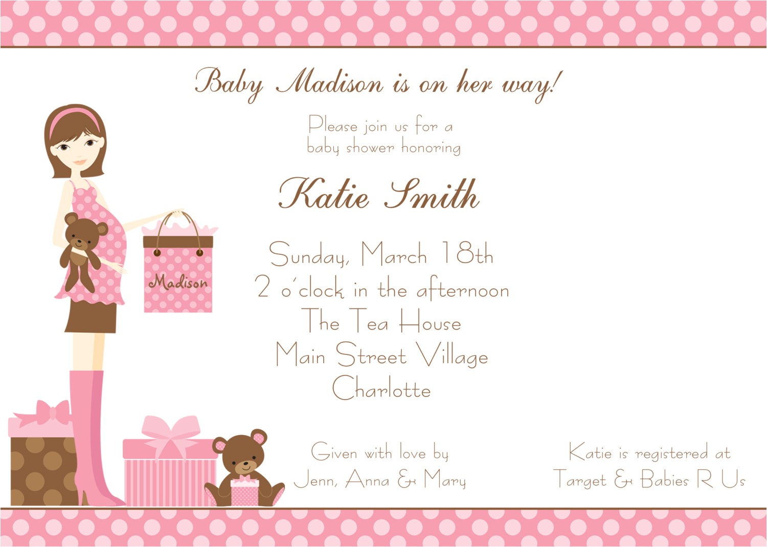 cute baby shower invitations for girls