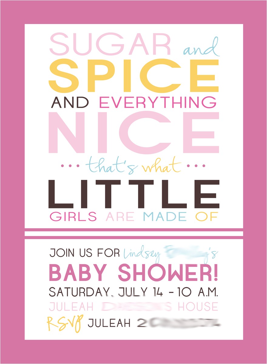 cute baby shower invitations for girls