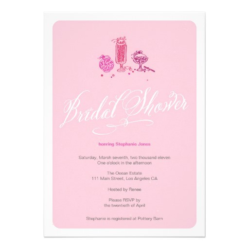 cute pink retro candy bridal shower invitation 161859219847877951