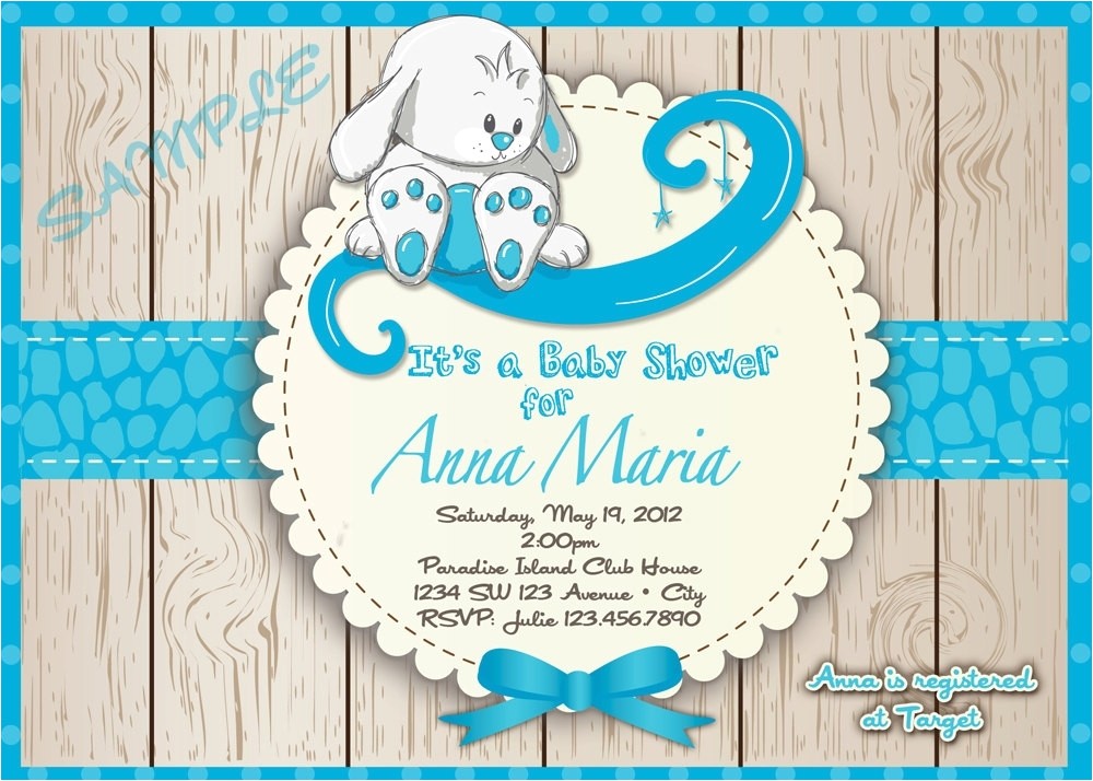 cute baby boy shower invitations