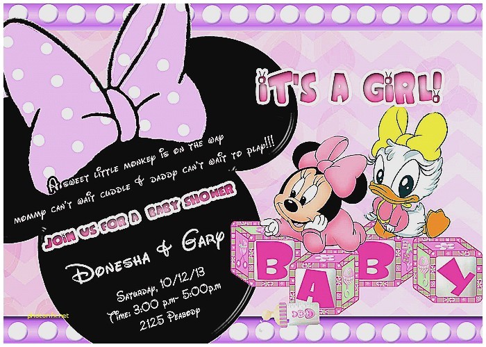 daisy duck baby shower invitations